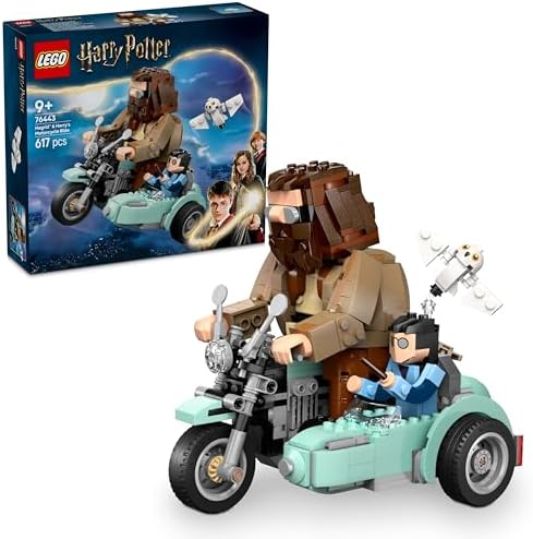 LEGO Harry Potter Hagrid & Harry’s Motorcycle Ride, Magical Toy 76443 Building Blocks Toys for 9+ Gift for Boys and Girls