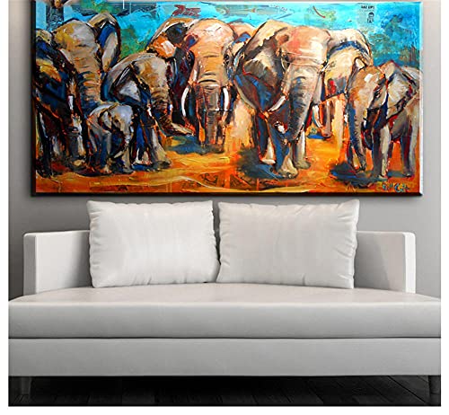 Kit Peinture Diamant éléphant abstrait pour combler un grand mur vide
