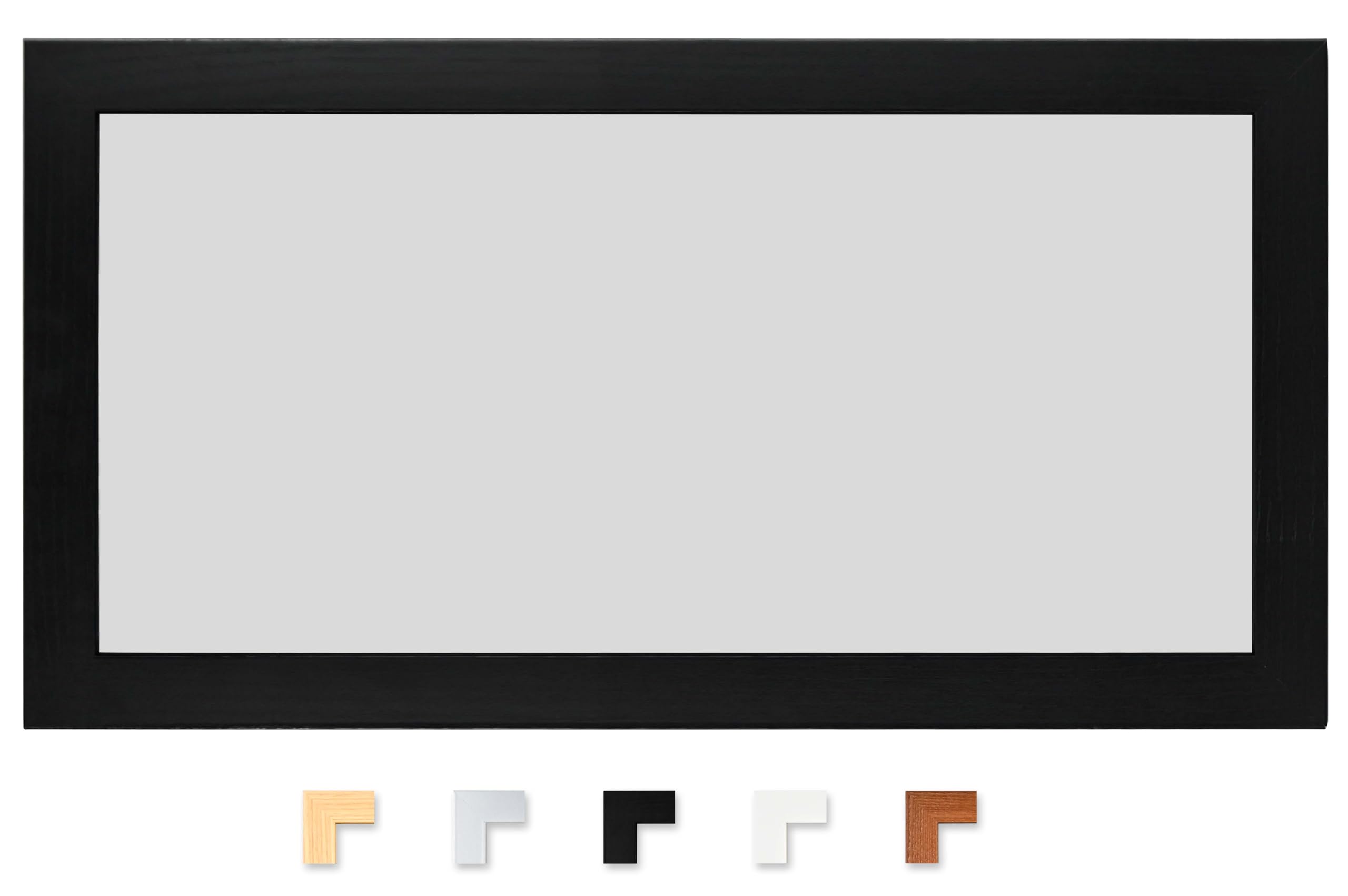 Aim Products Black 98Cm X 33Cm Panoramic Frame, Picture Frame, 98X33cm Poster Frame, Modern Mdf Wood Frame.