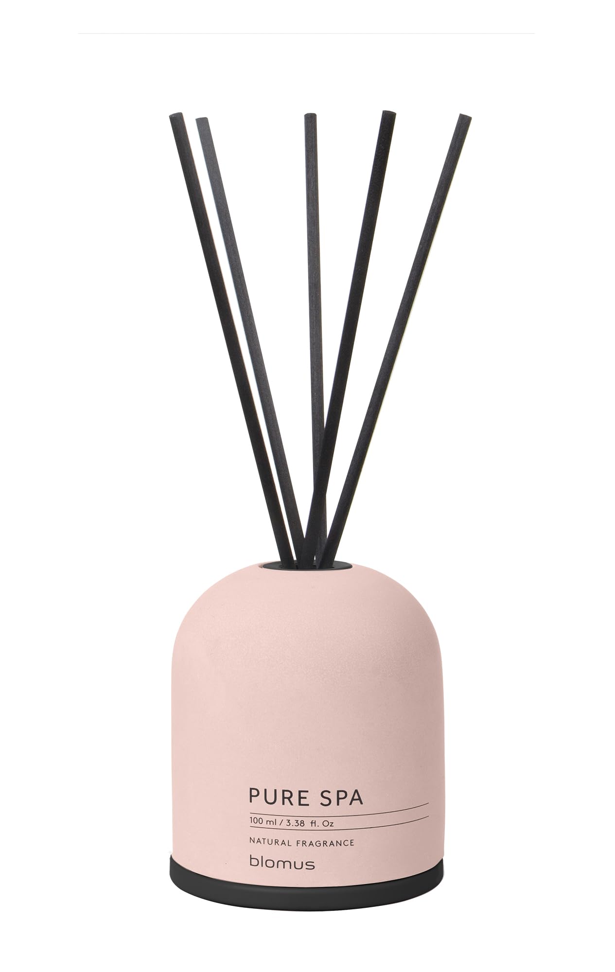 blomus -FRAGA- Raumduft-Set Rose Dust hochwertiger Raumduft, trendige Beton-Optik, langanhaltender natürlicher Duft FIG, Raumdiffuser Duftstäbchen (H / B / T: 27,5 x 9 x 9 cm, Rose Dust, 69220)