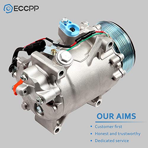 Image of ECCPP AC Compressor with Clutch 2007-2015 fit for Honda Civic for Honda CR-V 2.4L 2007-2012 Fit for Acura RDX 2.3L AC Compressor TRSE09