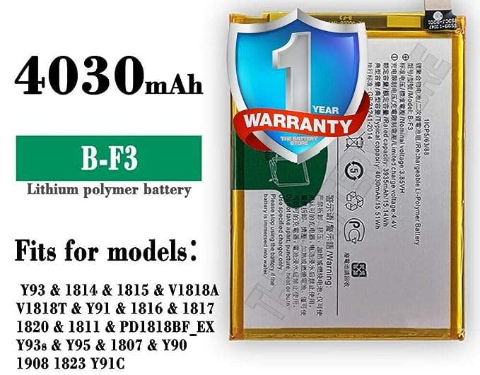 Image of Original B-F3 Battery for Vivo Y91 / Y93 / Y95 Y93S Y91C / Y90 / Y1S Battery with 1 Year Warranty **(Y00000182)