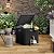 SierraSquad 28-Gallon Waterproof Outdoor Storage Box, Lockable Resin Deck Box with Lid, Patio Storage Bin for Pool, Garden Tools & Backyard, All-Weather Protection, Black Wicker