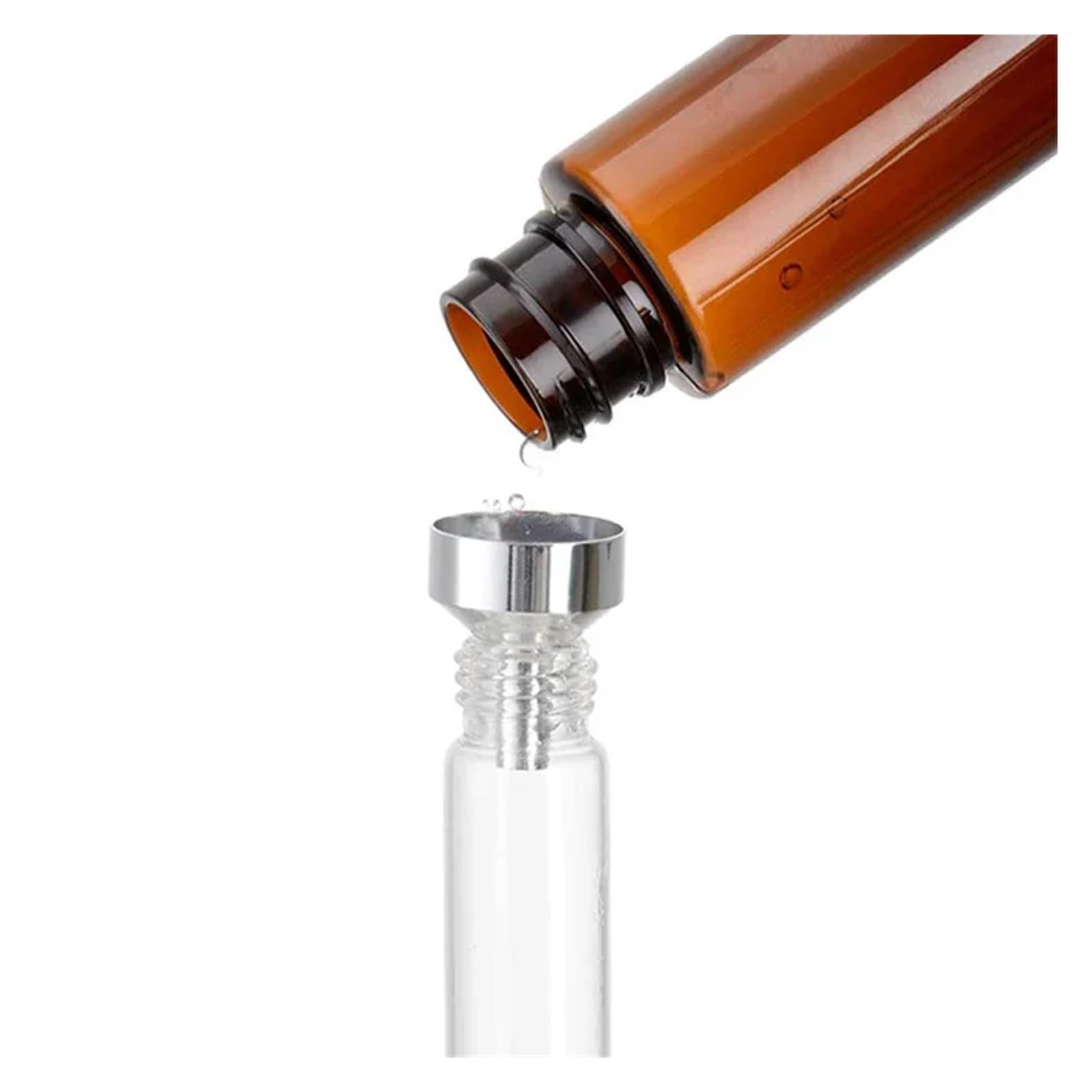 10 Mini Imbuti In Metallo Per Oli Essenziali - Acciaio Inox, Piccolo Set Con Pipette Per Travasi - Foto 6