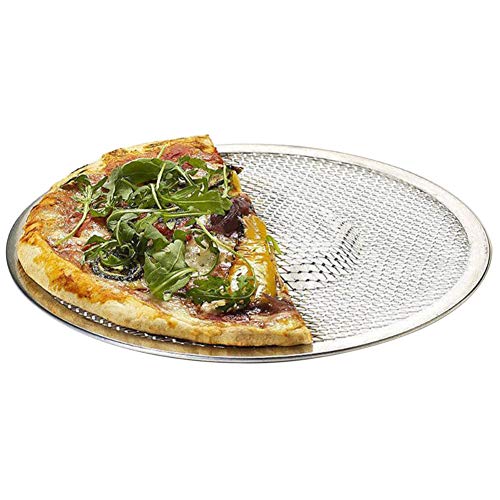 Écran de cuisson à pizza,URMAGIC moule à pizza rond en aluminium de 25 cm avec trous, plateau de cuisson à pizza antiadhésif, paquet de 3 plateaux de cuisson en maille à pizza perforée Cover