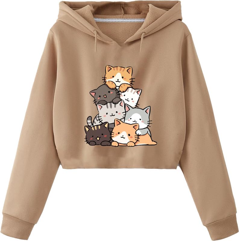 ericia Crop Hoodie Sweatshirt Women Cute Casual Trendy Stylish Latest White Lavender Black Pink Beige Brown Girl 399 499 Under-picture-32