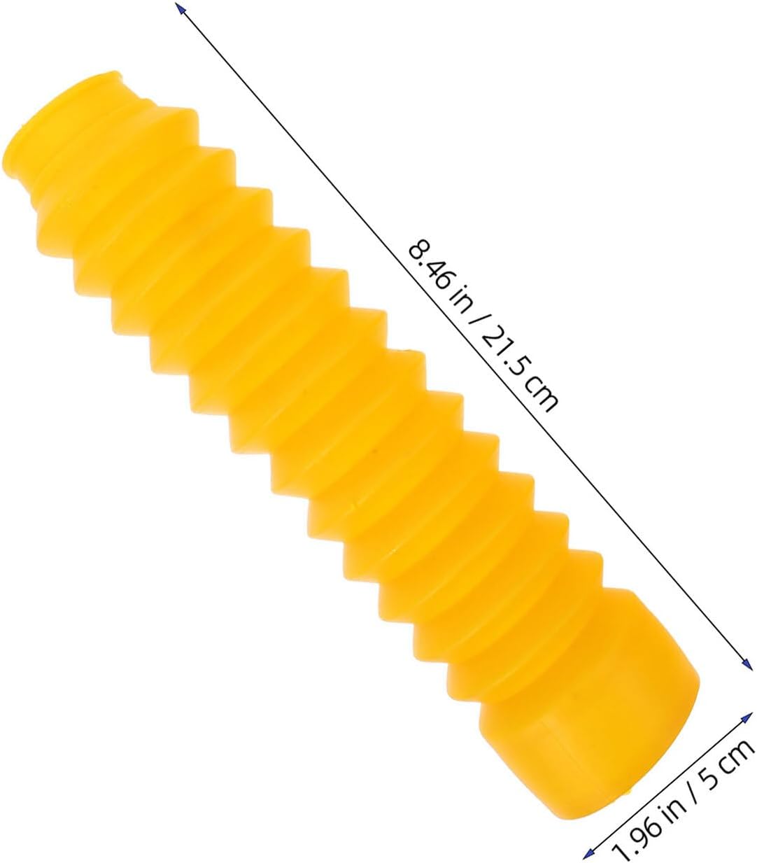 Universal Motorcycle Front Fork Dust Sleeve and Shock Absorber Protection Boot, 2 Pairs Yellow and Black Rubber Covers for Suspension Dust Guard, Suitable for Dirt Bike