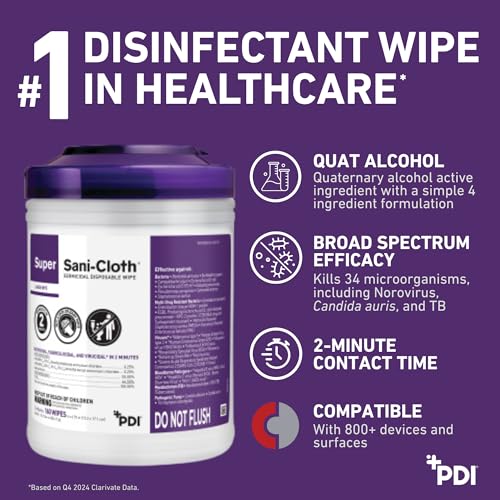 image for PDI Professional Disposables Surface Disinfectant Super Sani-Cloth Wip