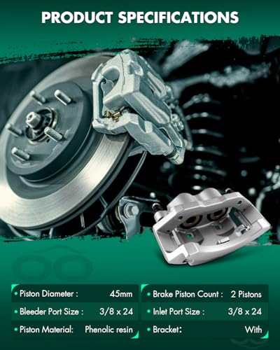 Image of SCITOO 18B4797 18B4796 Rear Left & Right Disc Brake Calipers w /Bracket Fit For Dodge For Ram 2500 2001-2002, Double Pistons