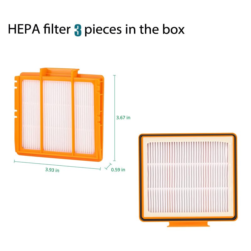 Image of Accessories Replacement Part kit for Shark Power Detect /Detect Pro AV2800ZE AV2810YS RV2820YE AV /RV2820ZE Main Brush Roll HEPA & Pre-Filters Side Brush Clean Base fitlers and Mop pads