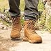 NORTIV 8 Men's Military Tactical Boot Lightweight Comfortable Boots for Work All Day Side Zipper Motorcycle Combat Hiking Boots Metrostrike(8-9 Inches),Size 12,Coyote Suede