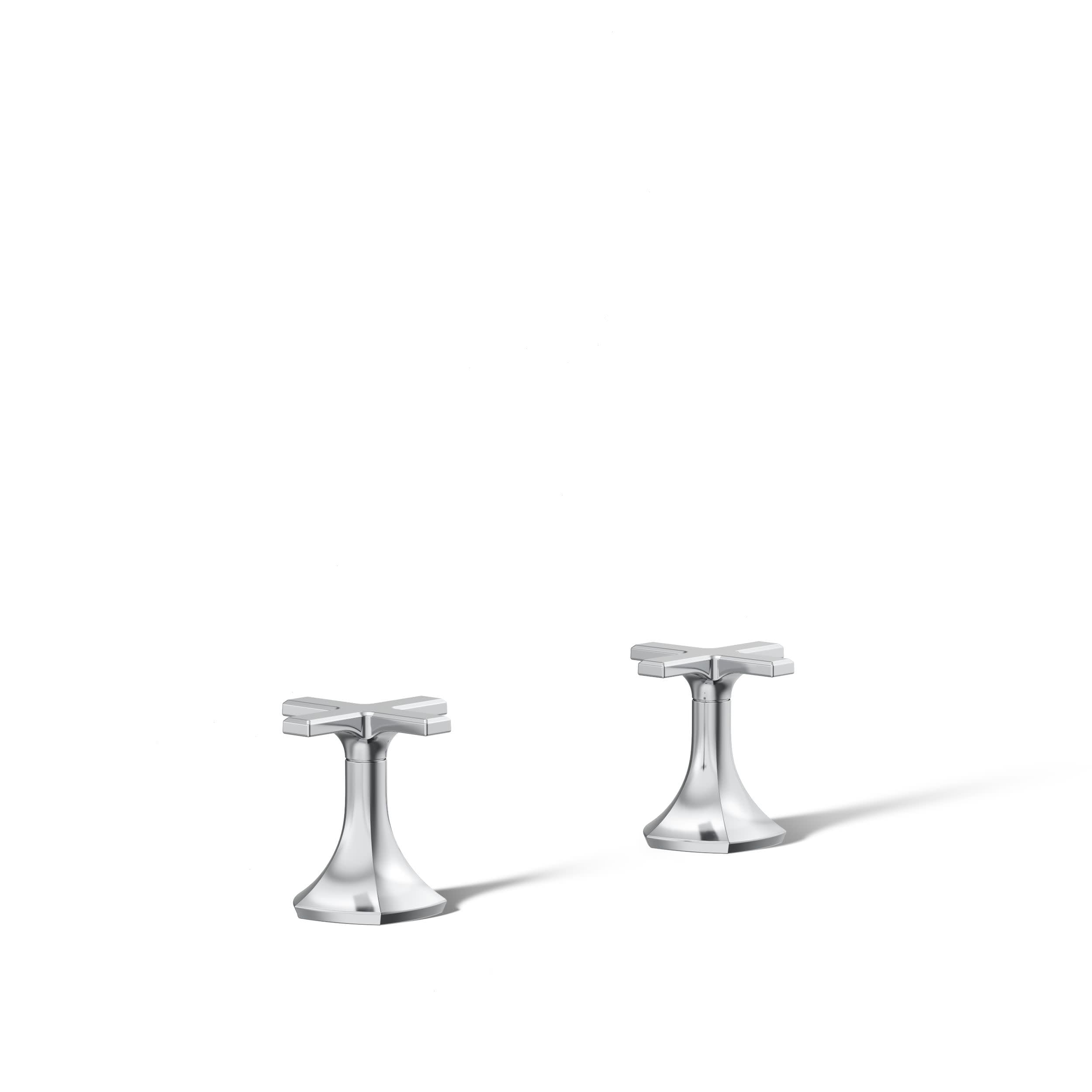 Poignées de robinet de salle de bain Kohler 27010-3-CP Occasion chrome en croix