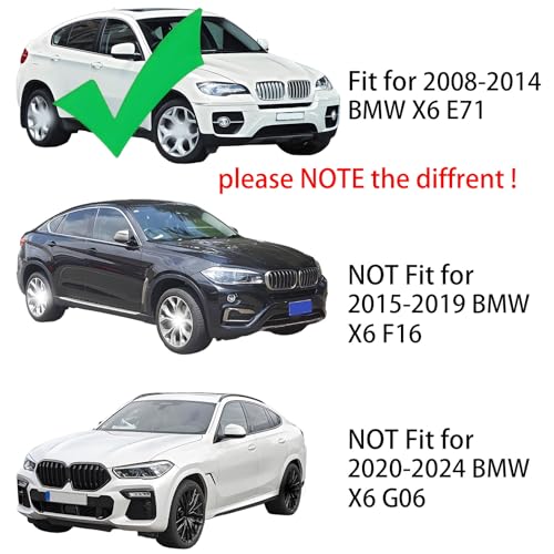 Estribos laterales aluminio para BMW X6 E71 2008-2014 miniatura 3