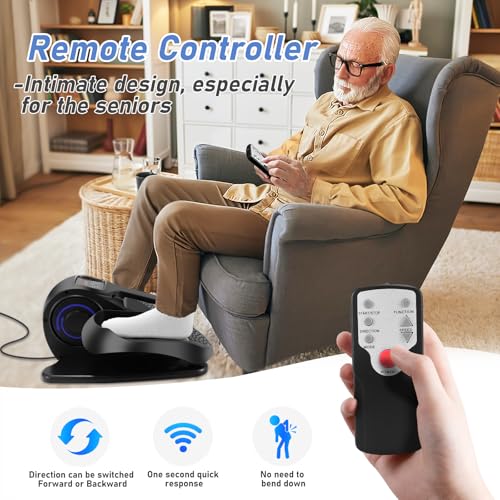 Rollingsurfer Under Desk Elliptical Machine, Adjustable Speeds Elliptical Trainer with Remote Control, Seated Pedal Exerciser, Portable Leg Exerciser for Teens Seniors and Adults - Image 6