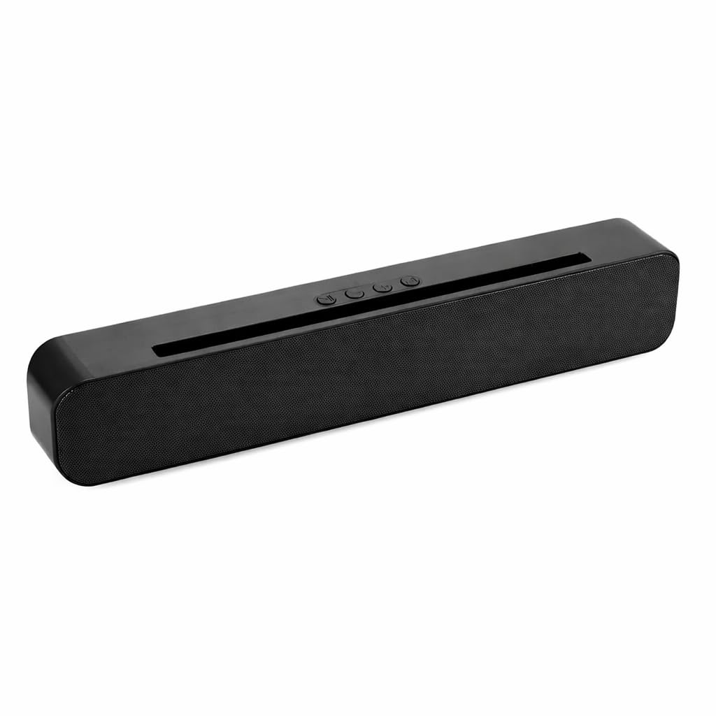 varniadr portable home tv soundbar dynamic thunder sound 2400mah 10w battery bluetooth soundbar (black, stereo channel)