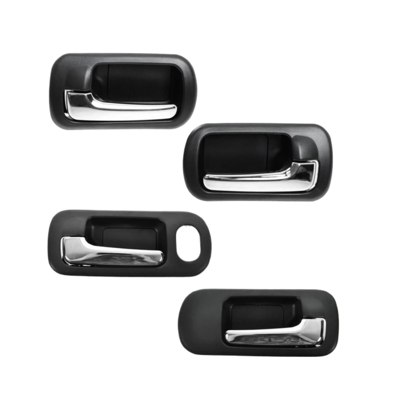 Ouokchm Car Interior Door Handle for Civic for Sedan 2001-2005 72160S5AA21 Interior Inside Door Handle Black Chrome