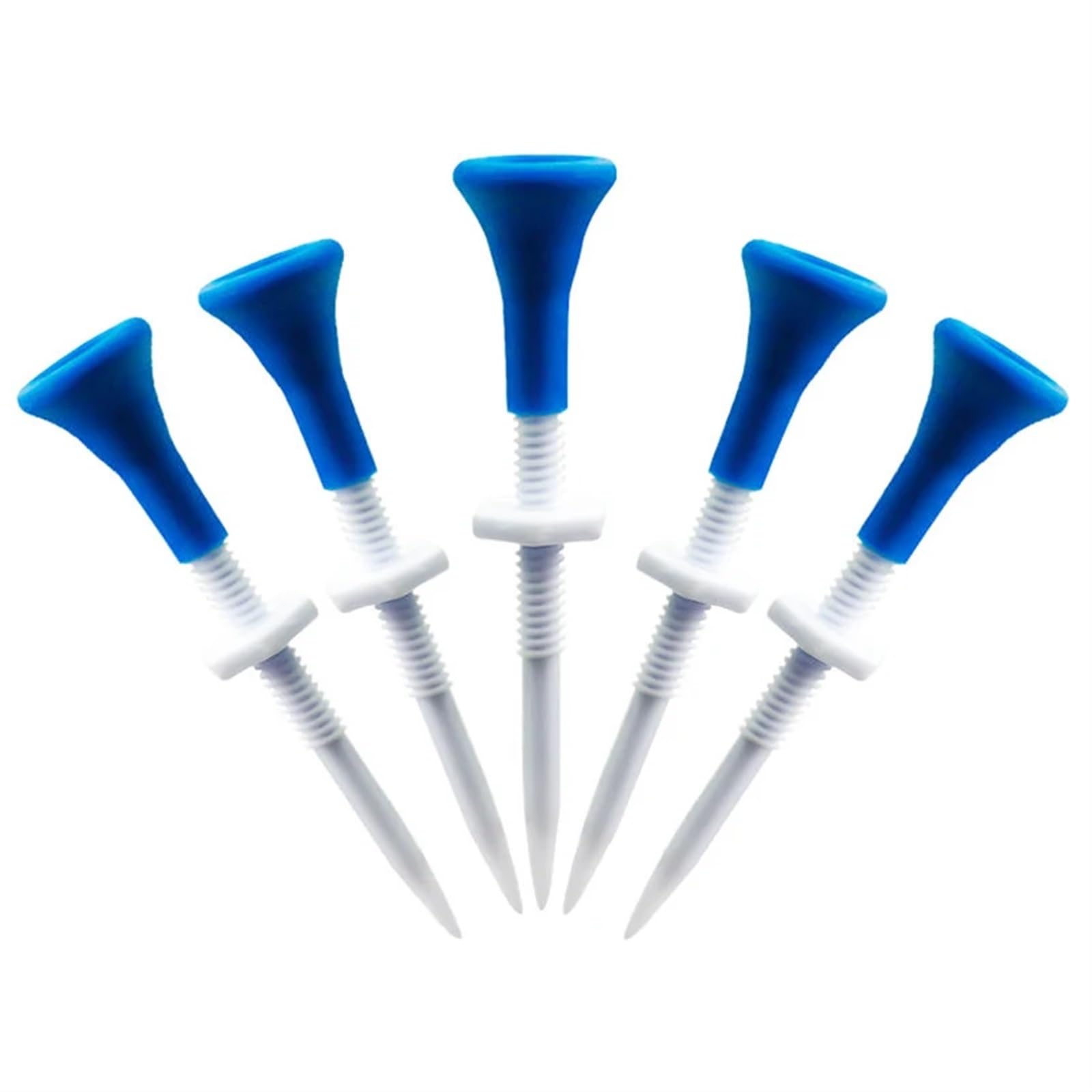 Golf Tee 10 stücke Blau Kunststoff Golf Tees Höhe Kann Eingestellt Werden Golf Kunststoff Tees Golf Zubehör for Golfer FüR Einen Idealen Abschlag