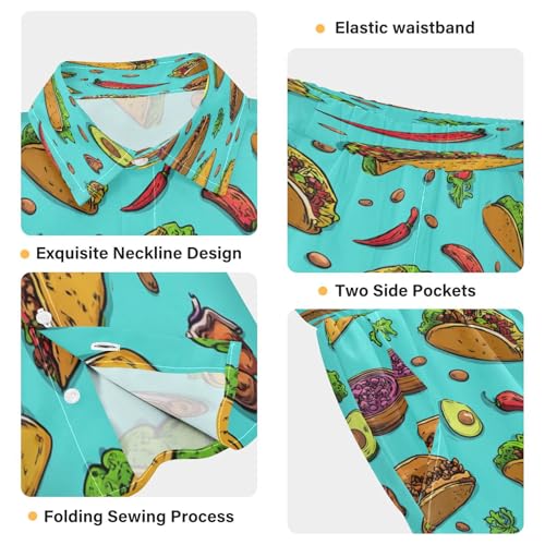 Image of Boccsty Ice Cream Drip Boy Summer Shorts Sets Hawaiian Toddler Boys T-Shirt & Pants 2 Pcs 3T-10T