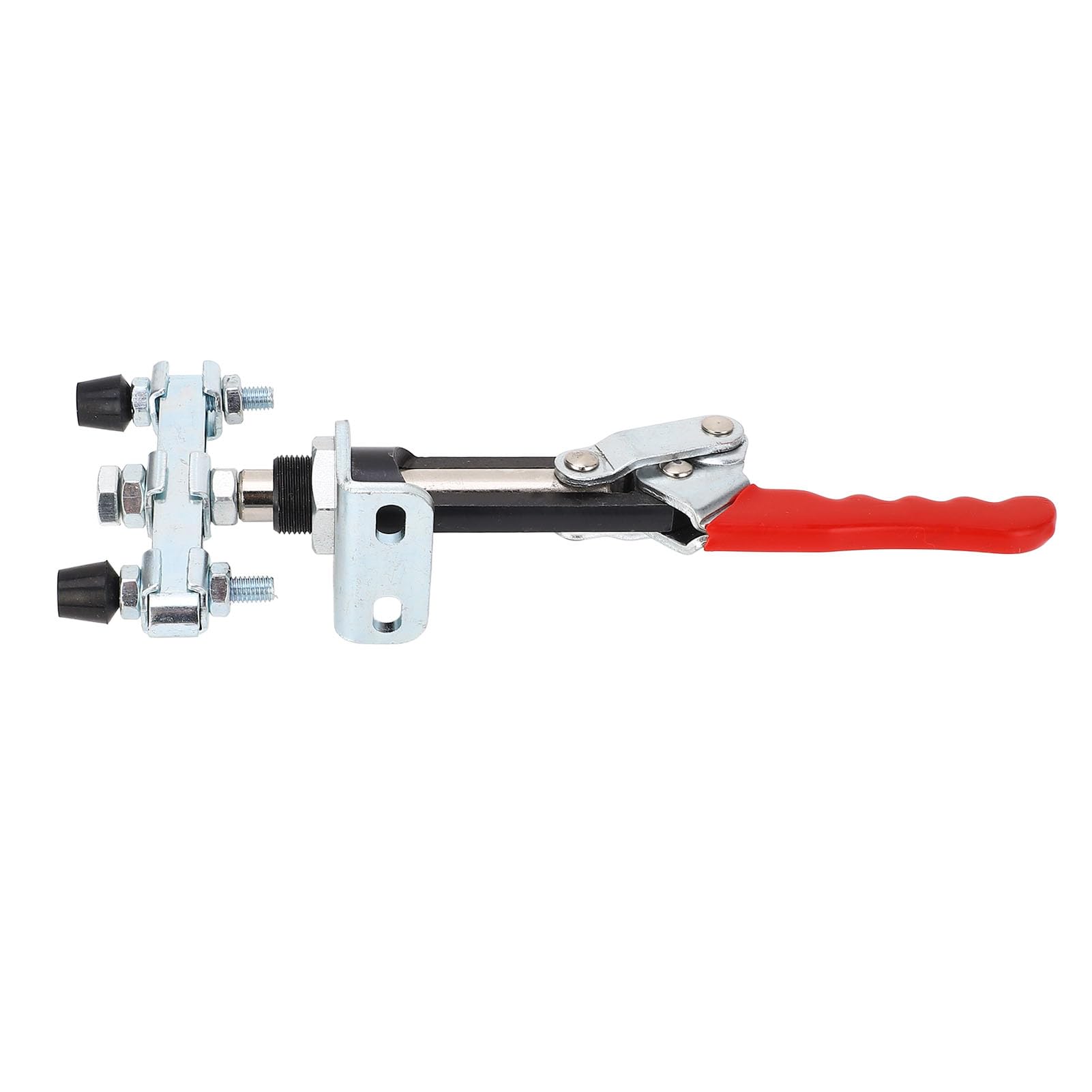 Morsetto a ginocchiera push-pull A3042B, forza di serraggio 450 kg/992,1 libbre, acciaio al carbonio, angolo di apertura della maniglia 185°, per lavorazione del metallo, lavorazione del legno, asse