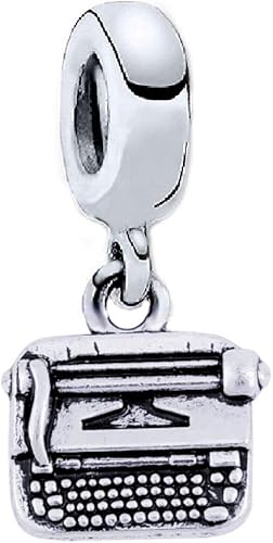 Cherityne Dije colgante para máquina de escribir para pulseras
