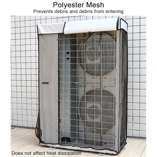 Protector aire acondicionado exterior para evitar suciedad sin montaje 7