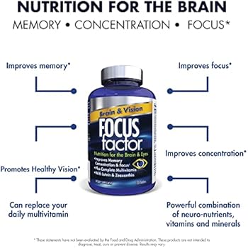 Focus Factor Brain and Vision Supplement, 120 ... - Amazon.com