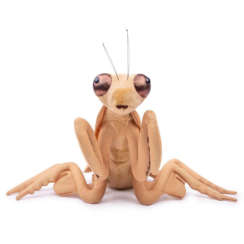 PuffPurrs Deroplatys Mantis Plush Toy, Realistic 12" Brown Praying Mantis Stuffed Animals - Image 2