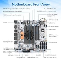 ROUAFWIT Mni ITX NAS Motherboard 8 Bay i5 8265U, 17X17cm PC Mainboard mit 2X 2.5GbE LAN, 2 x DDR4 Slot, 2 x NVMe, 1x PCI-Ex4, Support VT-x/VT-d, HD+DP 4K, Barebone – Ansicht 8