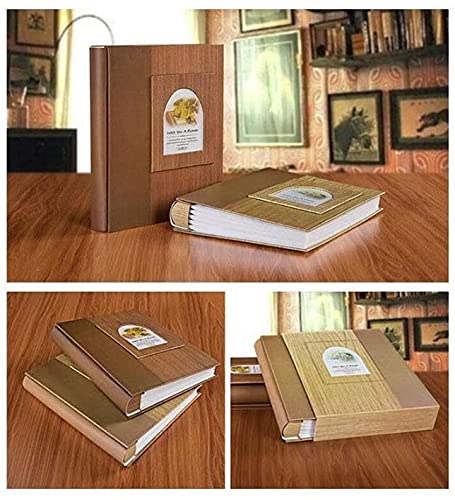 Álbum de Fotos, álbum de Fotos de 6 Pulgadas, álbum de graduación para Parejas y Estudiantes, clásico, con Vetas de Madera (Color: n.° 2)