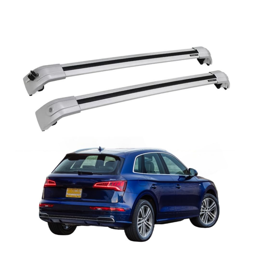 Lockable Roof Cross Bars for Flush Rails for Audi Q5 (8RB) 2009-2017