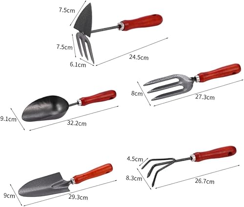 Miniatura 3 de BESPORTBLE 1set Gardening Tools Rake Hoe Shovels for Efficient Planting and Soil Loosening Garden Tool Set for Outdoor Use Comfortable Grip Handles