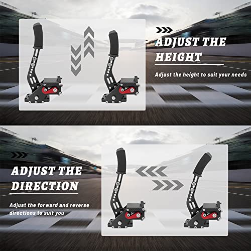 Gioco freno a mano, USB Game freno a mano per giochi Sim Racing, PC, Windows, G25/G27/G29/T500/PC compatibile, FANATECOSW Racing Simulator (nero) - Controller - Immagine 1