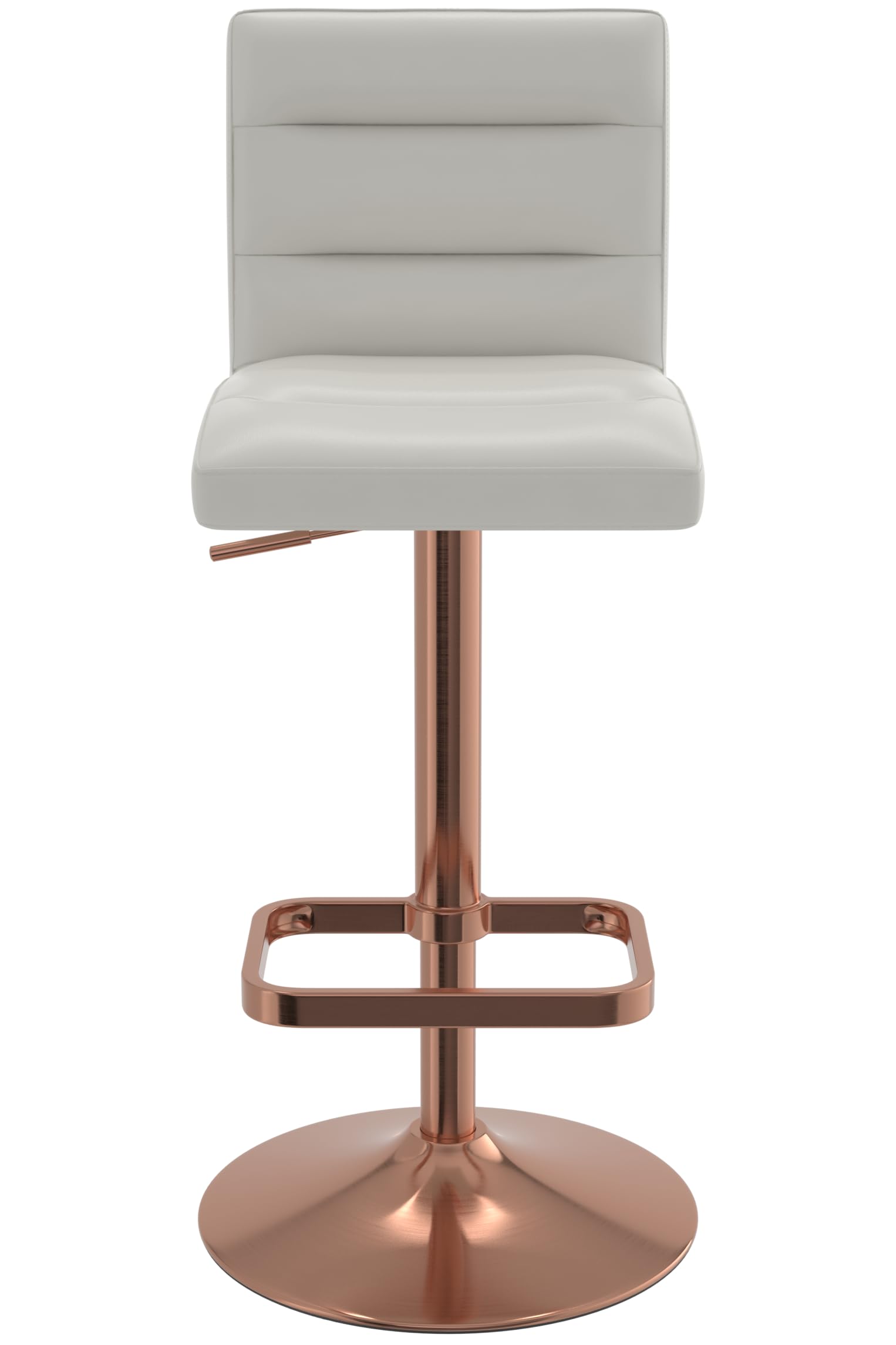 Deluxe Rose Gold Bar Stool (White)