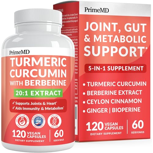 PrimeMD 5-in-1 Turmeric Curcumin Supplement