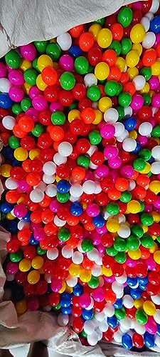 Image of EEVOVEE - Softy Non Toxic Plastic Pool Softball for Kids, 8cm (Big Size), (150pcs), Multicolour