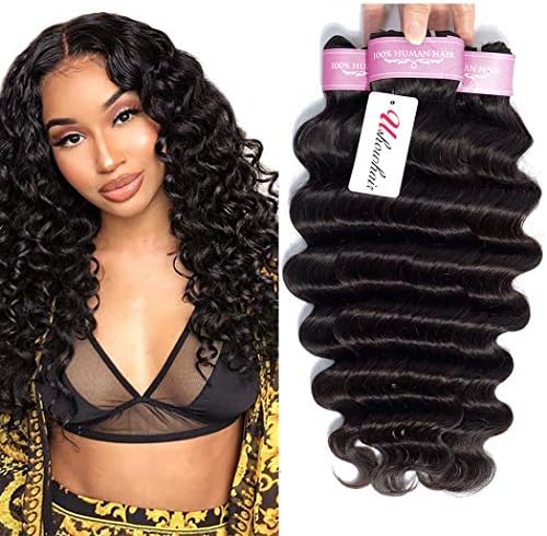 Brazilian Loose Deep Wave 3 Bundles 18 20 22inch 10A Grade Virgin Unprocessed Human Hair Bundles Mink Brazilian Deep Wave Hair Weave Extensions