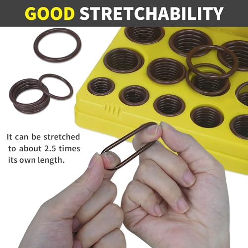 Image of ZDBB 386 PCS Metric FKM Viton O Ring Kit 30 Sizes Fluorocarbon Oring Assortment Set for Automobiles Engines Cylinders Hydraulic Plumbing Faucets Assorted Chemical More Resistant Oil and Heat 75 Duro