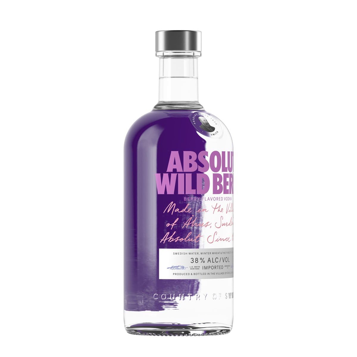 Absolut WILD BERRY Flavored Vodka 38% Vol. 0,7l