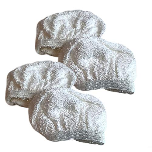 Crucial Vacuum Replacement Steam Mop Pads Compatible with Dirt Devil Part # 440001017 & Models PD20020,PD20005 Hand Held Steamers Cleaning Home (4 Pack)