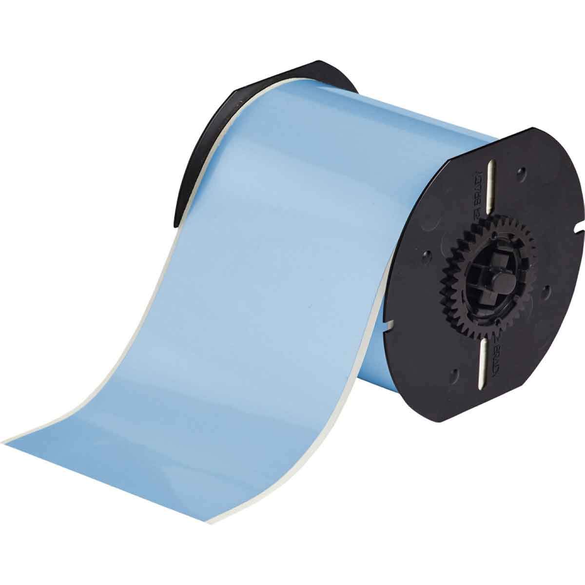 Brady B30C-4000-569-SB 100' Length x 4" Width, B-569 Hi-Performance Polyester, Sky Blue BBP31 Low-Halide Tape