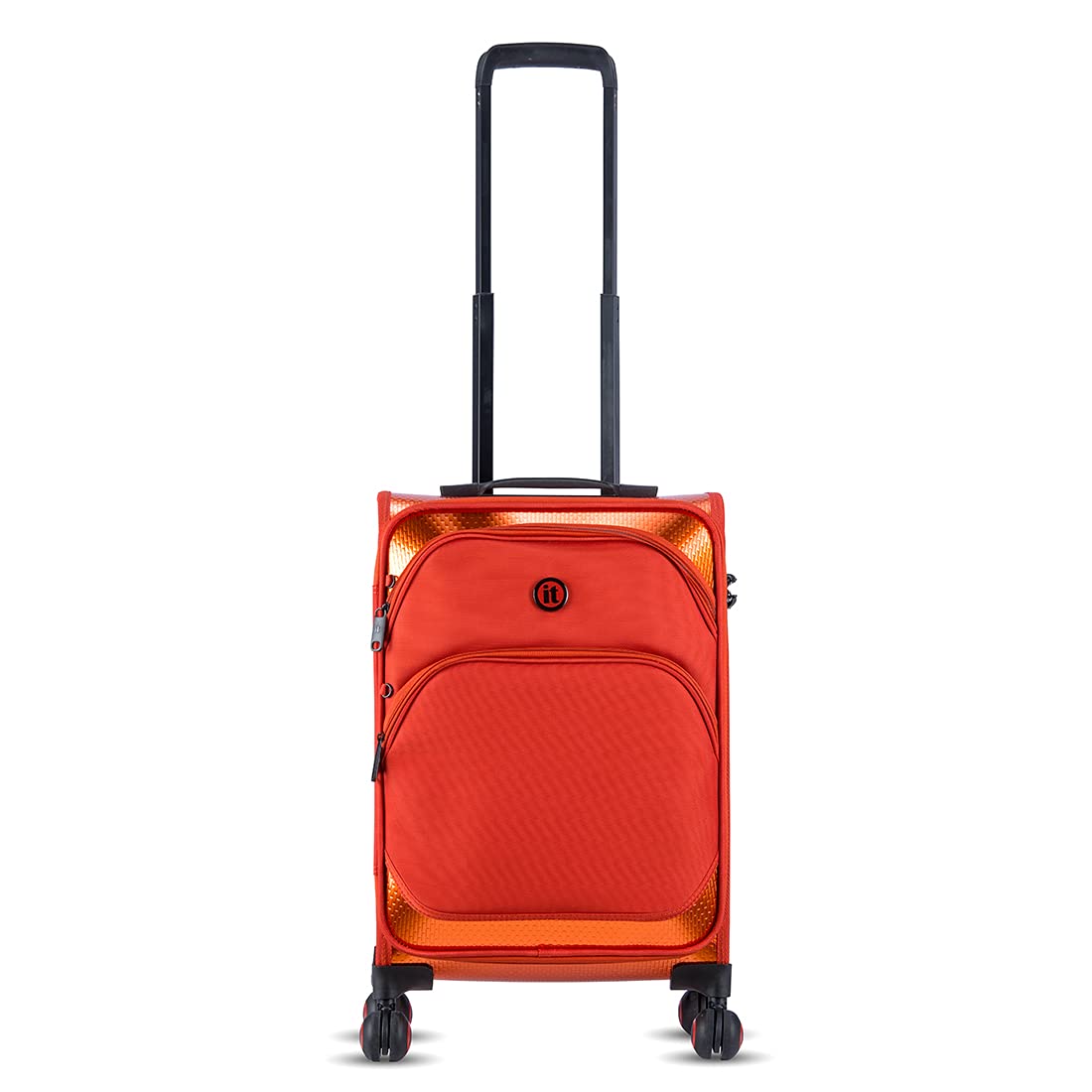 it luggageHybrifusion Soft Suitcase Cabin Travel Bag | Infispin 4 Wheels Trolley | 16-2154-08 | Red Clay, 57.5 cm
