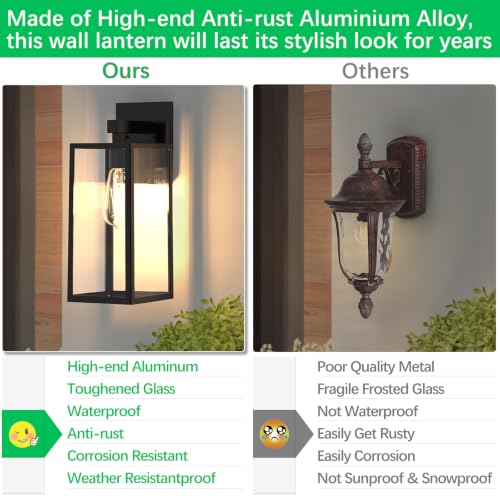 Image of MAXvolador Outdoor Wall Light Fixture, Exterior Waterproof Wall Lantern