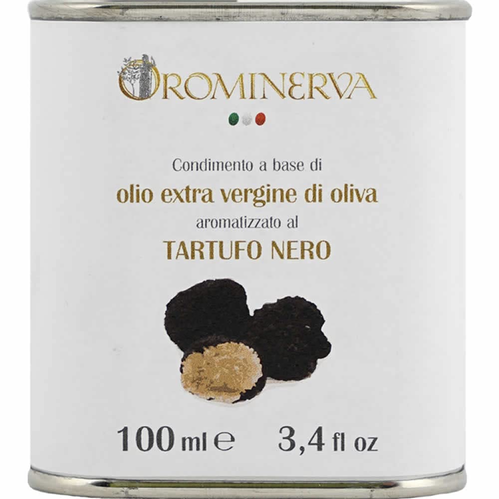 OROMINERVA - Box Gusto al tartufo - Confezione regalo alimentare con prodotti tipici, specialità italiane: olio EVO, sottoli, passata di pomodoro, pesto e olio al tartufo