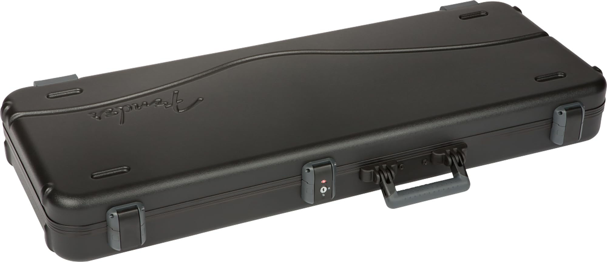 Fender Deluxe Molded Strat/Tele Case - Black Bundle with Guitar Strap and Austin Bazaar Exclusive 24-Pack Picks