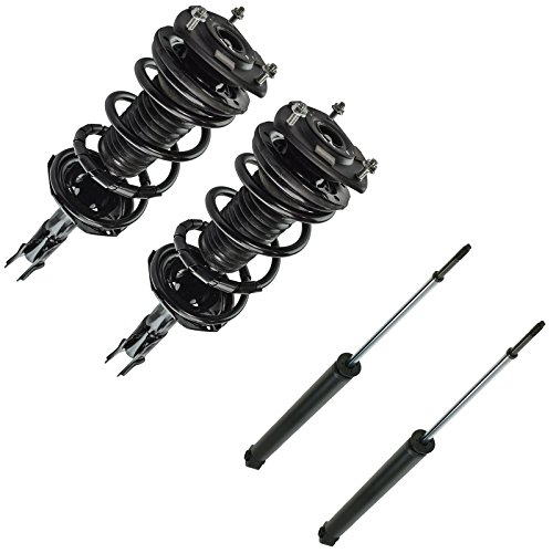 Image of TRQ Front and Rear Complete Strut Assembly & Shock Absorber Kit Complete Strut & Coil Spring Assembly Compatible with 2004-2006 Scion xA xB