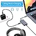 USB C to 3.5MM, Pixel 4 Headphone Adapter, USB C Headphone Adapter, Nylon Cable DAC Adapter Compatible with Note 10, iPad Pro, HTC U11 (USB C Splitter Audio and Charging-Gray)