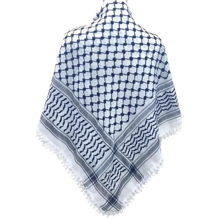 Keffiyeh with Sharshoba from Ramallah Palestine Authentic Habibi Scarf Head Wrap Unisex