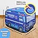 Playbees Police Car Pop Up Play Tent with Sound Button Super Hero Playhouse for Interactive Fun Play Toys & Gifts for Kids Toddlers Boys Girls Pop Up Car Tent Foldable Quick Setup - Indoor & Outdoor