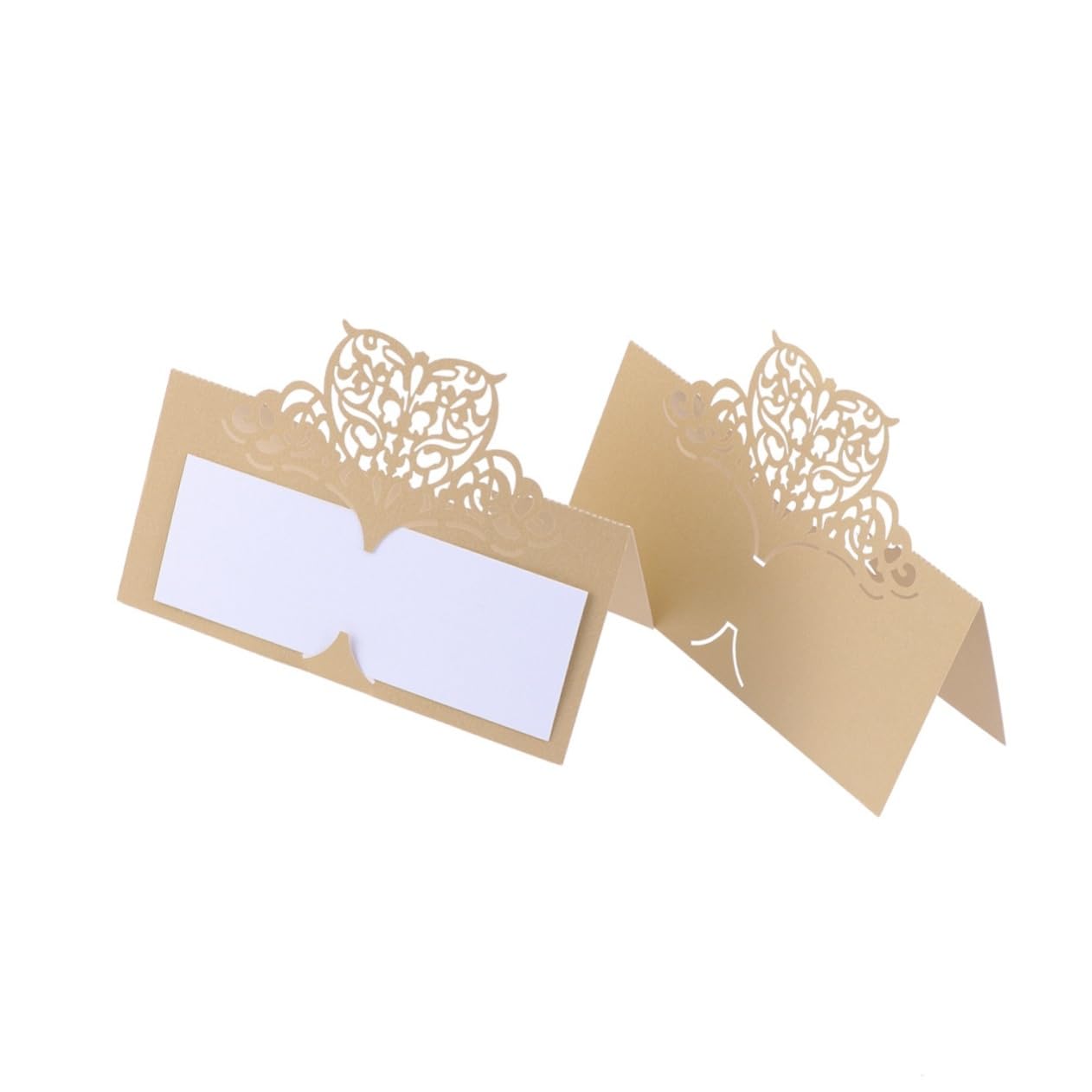 OUNONA 150stücke -cut Platzkarten Mit Floralen Motiven Für Hochzeiten Und Veranstaltungen Elegante Tischkarten Für Namensbeschriftung Und Dekoration Goldene Farbe