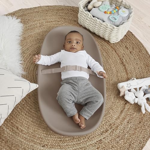 Image of Evolur Eva Changing Pad, Waterproof EVA Foam, Safety Strap, Oat